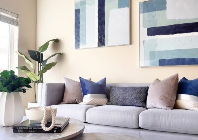 Living Room of a Staged Home at 4125 Dulcey Drive, San Jose, CA