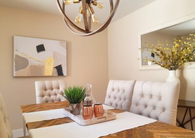 Dining Room of a Staged Home at 6045 Chesbro Avenue, San Jose, CA