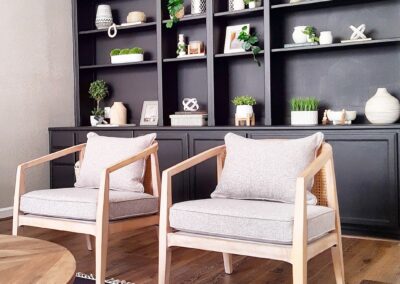 Wall Shelves with Black Build-ins in Staged Home at 1925 Josephine Avenue, San Jose, CA