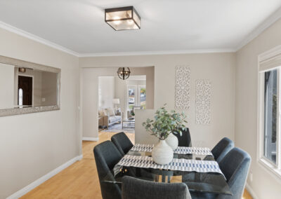 Dining Room of a Staged Home at 79 Cliffside Drive, Daly City, California